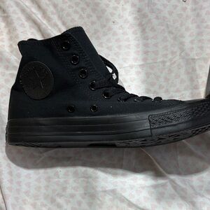 Converse All Black Canvas High-Tops